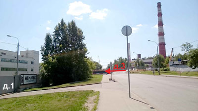 Здание после поворота